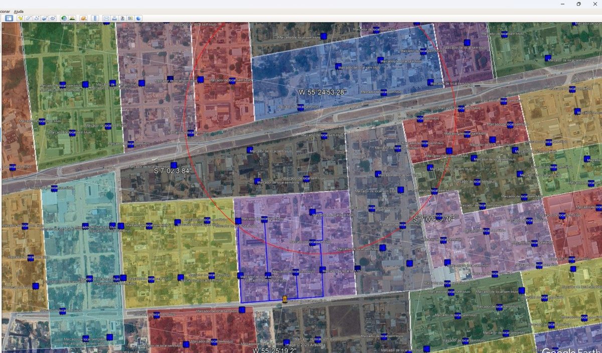 Projeto de regularização no Google Earth